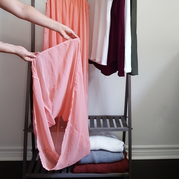 Soft pink floor length dress - Picture 2 of 6